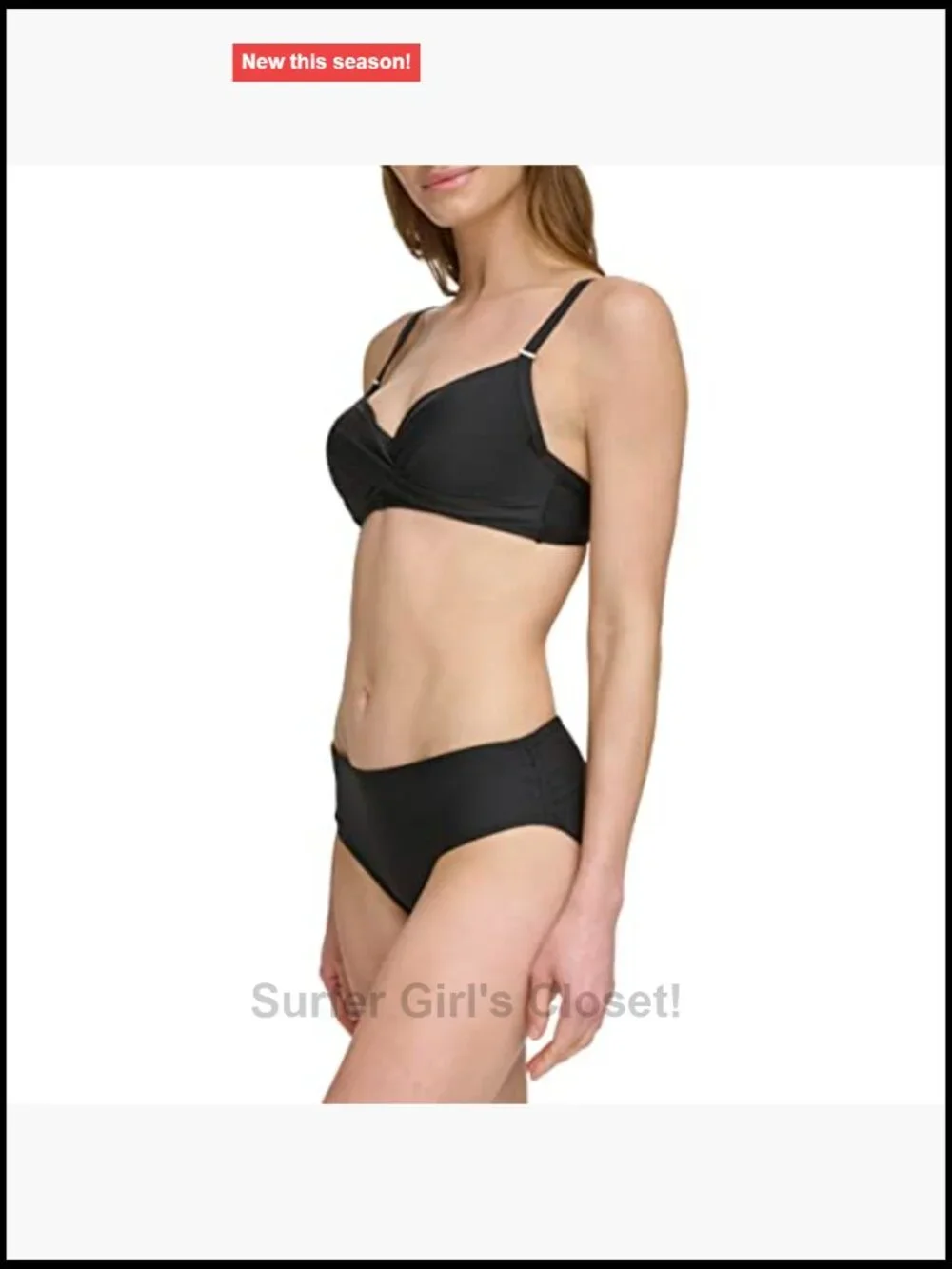 Classic Molded Underwire Bikini Top, Nylon/Spandex, Adjustable Straps, UPF 50+